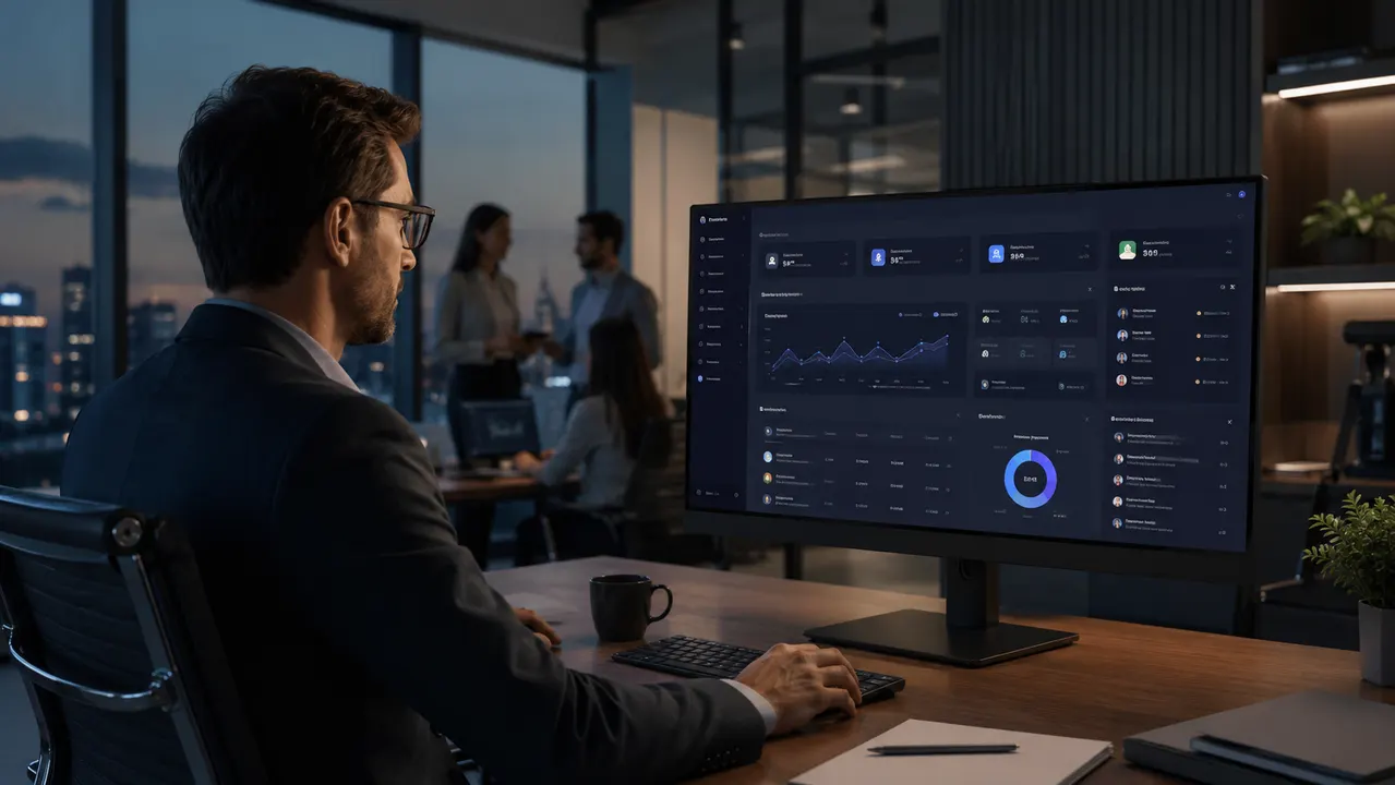 An enterprise system for managing clients, partners and internal operations